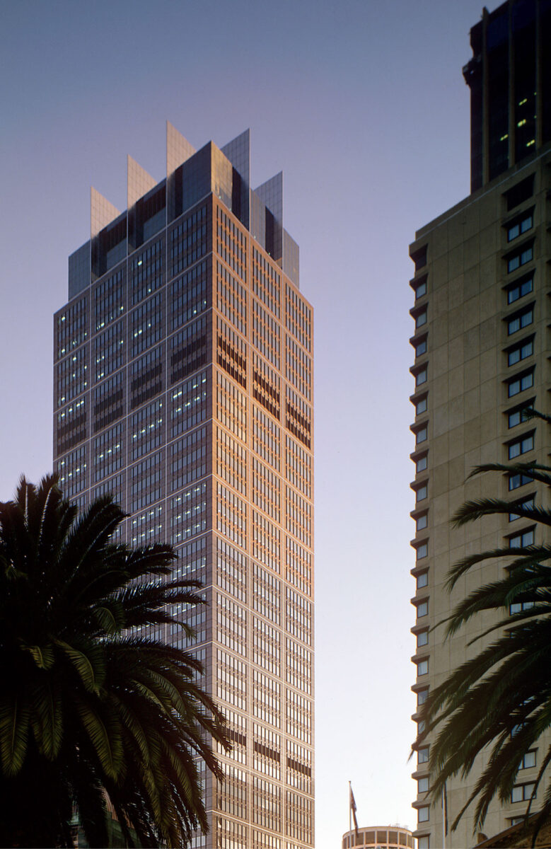Street view of Governor Phillip Tower in the Sydney city context.